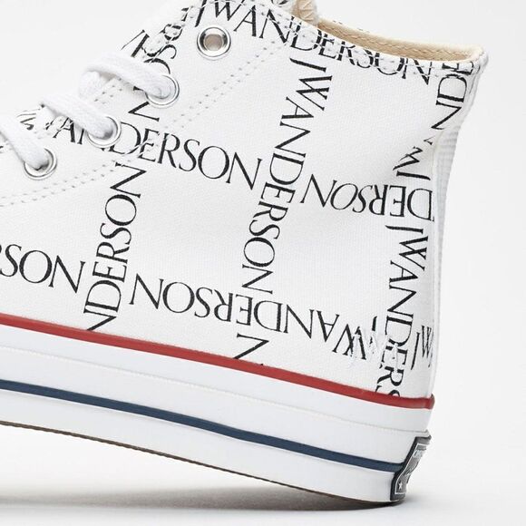 Converse Chuck 70 Hi Grid JW Anderson White Black Insign Mens 160808C 13 US 48 - Picture 7 of 7